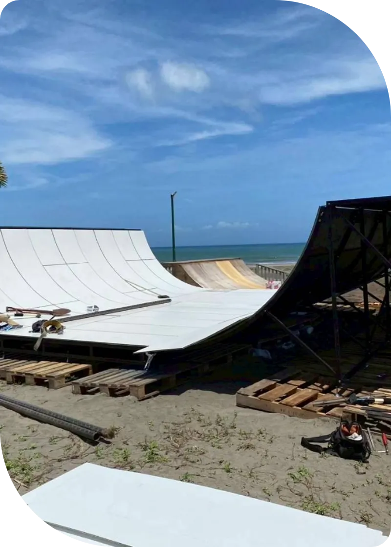 スケートボード施設の企画・制作・設置
